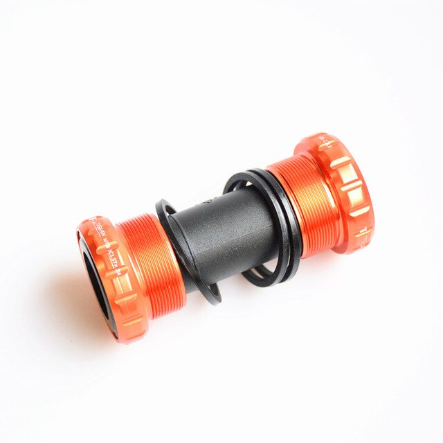 MTB Fahrrad Fahrrad Hohl Tretlager Achse BB Radfahren Aluminium Legierung Wasserdichte BSA 68/73mm Kurbel einstellen Achse teile Freies: Orange