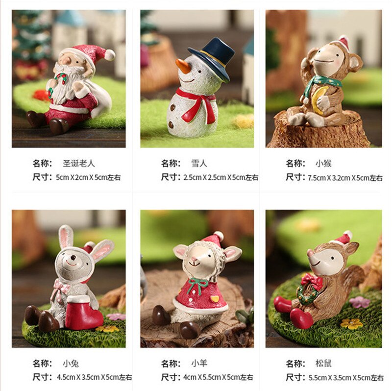 1pc akvaariokoristeet akvaariokoristeet hartsi joulukoristeet käsityöt lumiukko peura joulupukki eläinhahmo