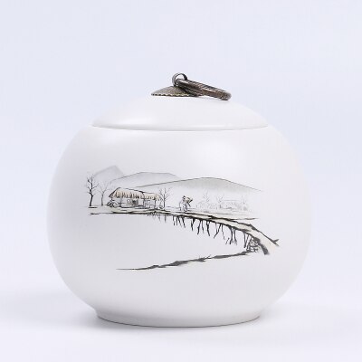 JIA-GUI LUO 800ML Tee Caddies Tee Caddie Keramik Kasten Reise Lagerung Pu'er Tee Kasten Tee zubehör dekoration D039