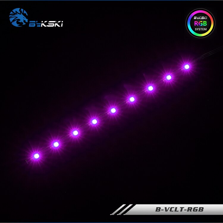Bykski B-VCLT-RGB RGB LED Light Tape Strip voor GPU Blok 12v 4Pin