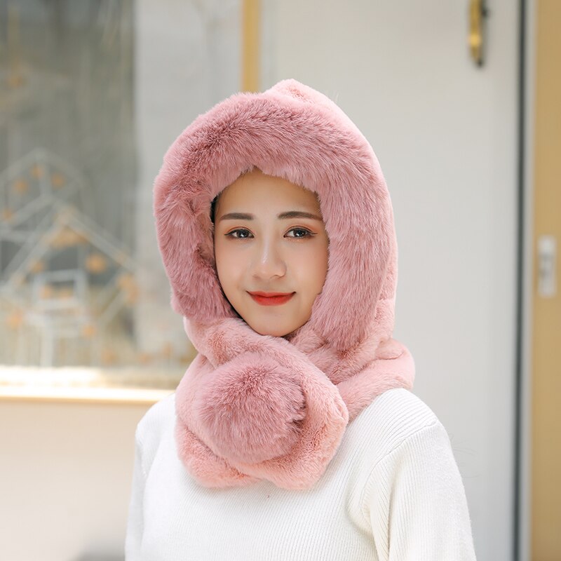 Zimowe grube czapki bombowiec ciepłe futra kobiety moda bombowiec kapelusze odkryty rosyjski czapka śniegowa czapki kask narciarski