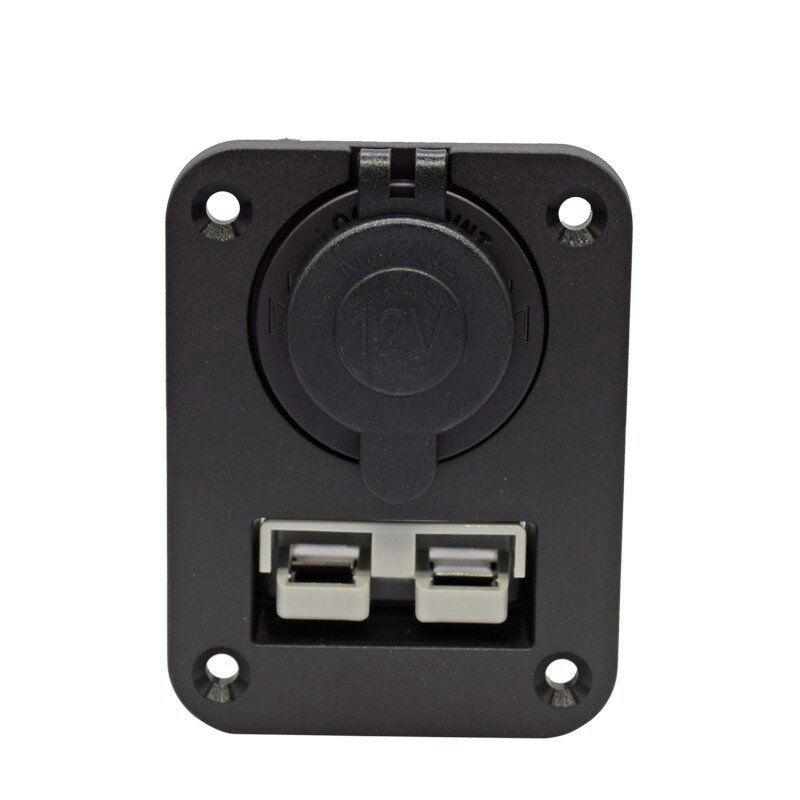 Flush Mount Anderson Plug Socket Double USB Charger Panel for Caravan Camper Boat Truck RV