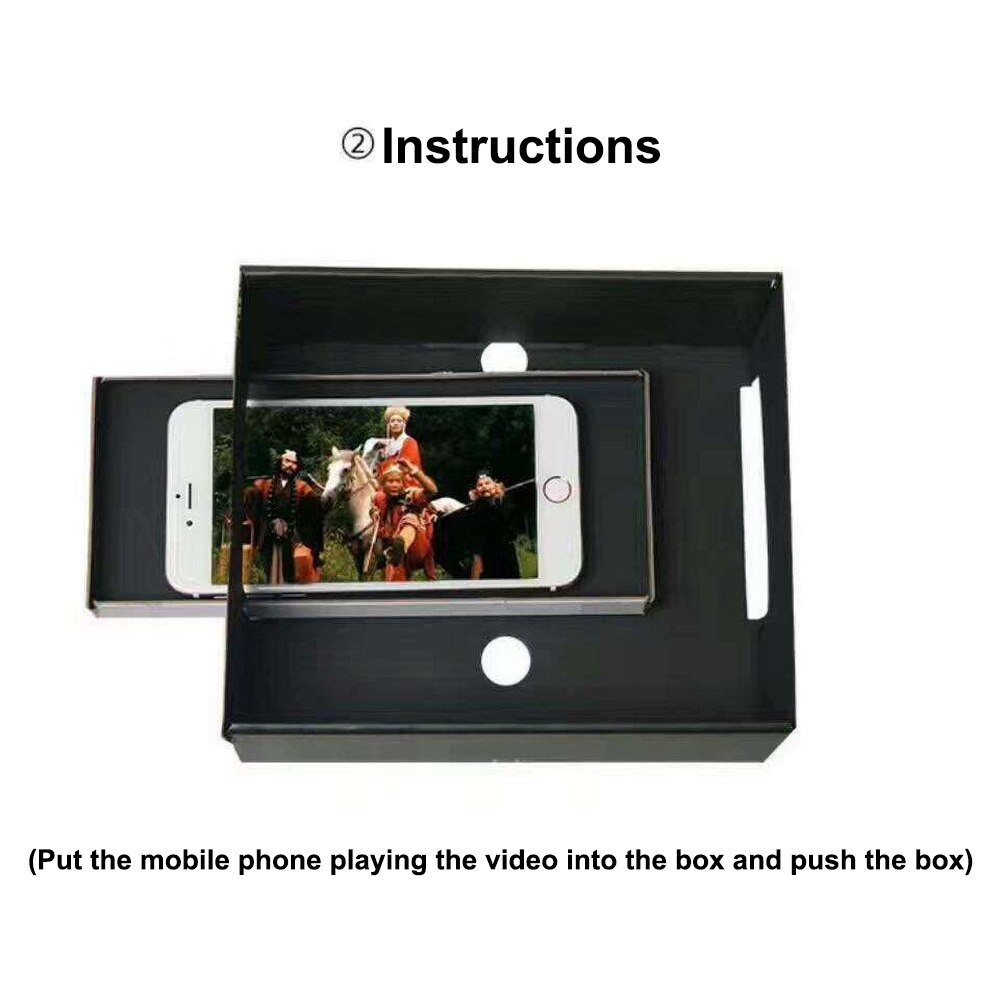 Protect The Closed-eye Retro TV Screen To Enlarge The Picture From The Phone Screen 3D Video Movie Magnifying Glass