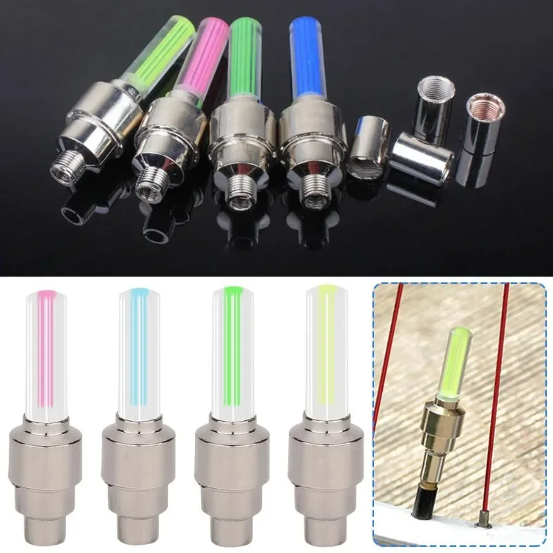 Fahrrad Speichen Lichter Fahrrad LED Licht Reifen Ventil Kappe Taschenlampe Rad Speichen Leichte Auto Motorrad Zubehör