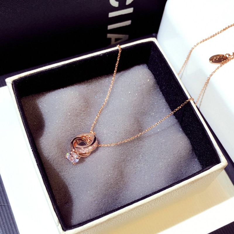 Najwyższa jakość połysk diament kobiety naszyjnik AAA cyrkonia urok delikatny kryształ górski choker Colar codzienna biżuteria akcesoria wisiorek