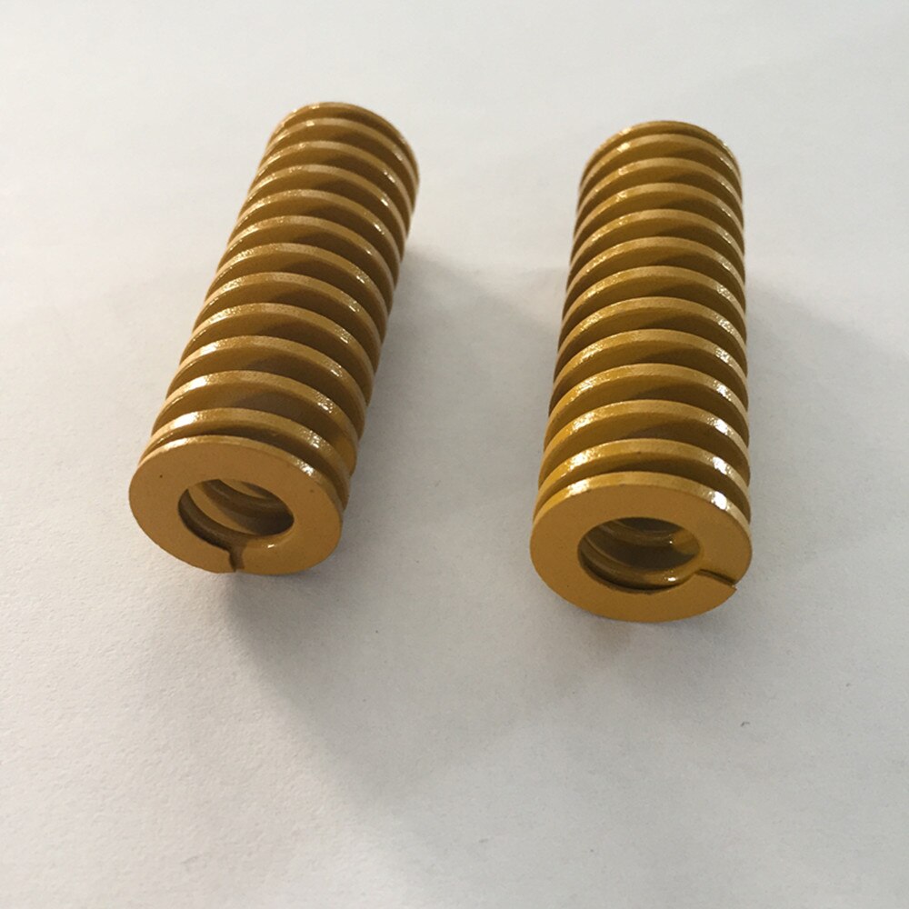 2Pcs Yellow Spiral Stamping Compression Die Spring 16 x 8 x 20/30/50/60/80/100mm