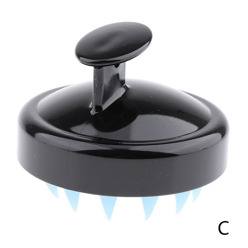 Handheld Siliconen Hoofd Massage Borstel Zacht Haar Hoofdhuid Borstel Wassen Kam Borstel Siliconen Wassen Massage Borstel Beauty Tool: C