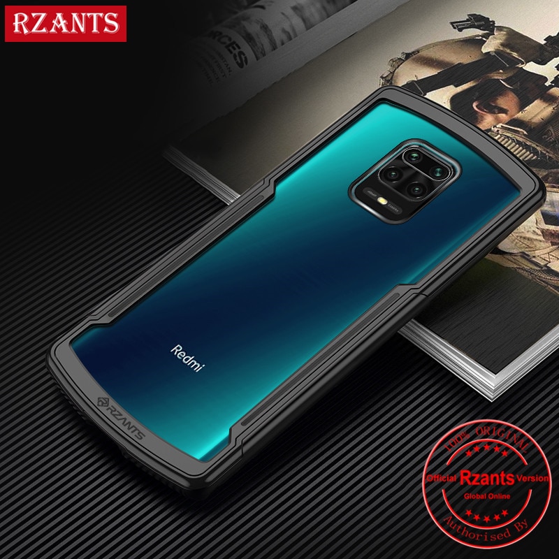 Rzants Redmi Hinweis 9 Hinweis9 Profi Max fallen Dämpfung transparent Harte PC Zurück Weiche TPU für Xiaomi Redmi Hinweis 9s Abdeckung