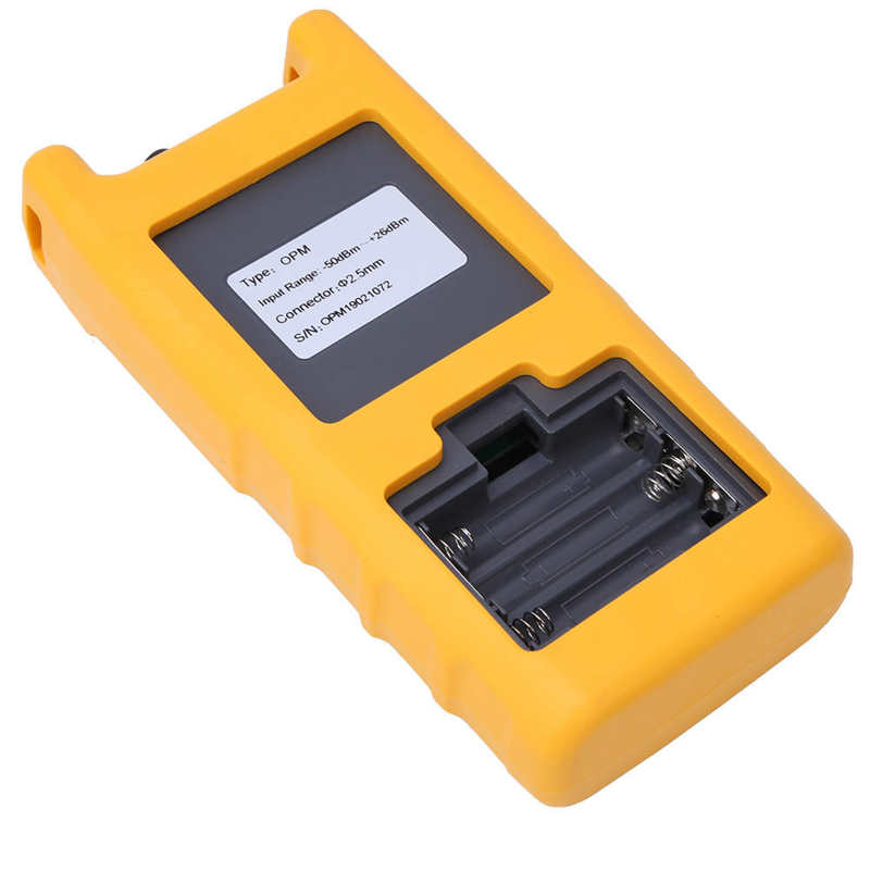 Portable Optical Fiber Power Meter JW3218C-US Mini High Accuracy Optical Fiber Cable Tester Tool Fiber Tester Fiber Light Meter