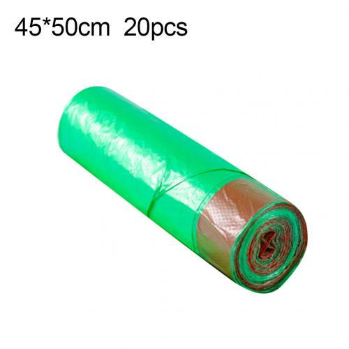 1 Roll Disposable Large Garbage Bag Home Kitchen Drawstring Trash Rubbish Pouch Convenient Environmental Waste Bags Storage: Green2