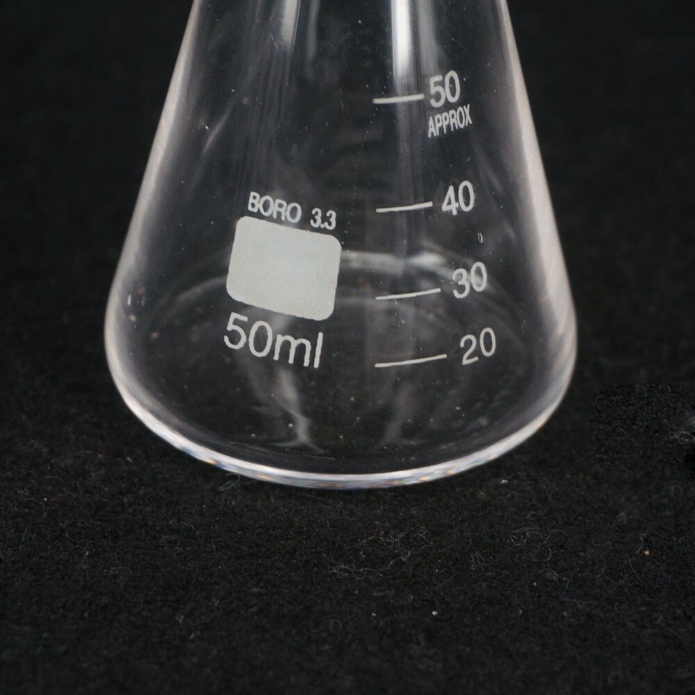 Matraz Erlenmeyer cónico G3.3, 50ML, vidrio de borosilicato, suministros de laboratorio