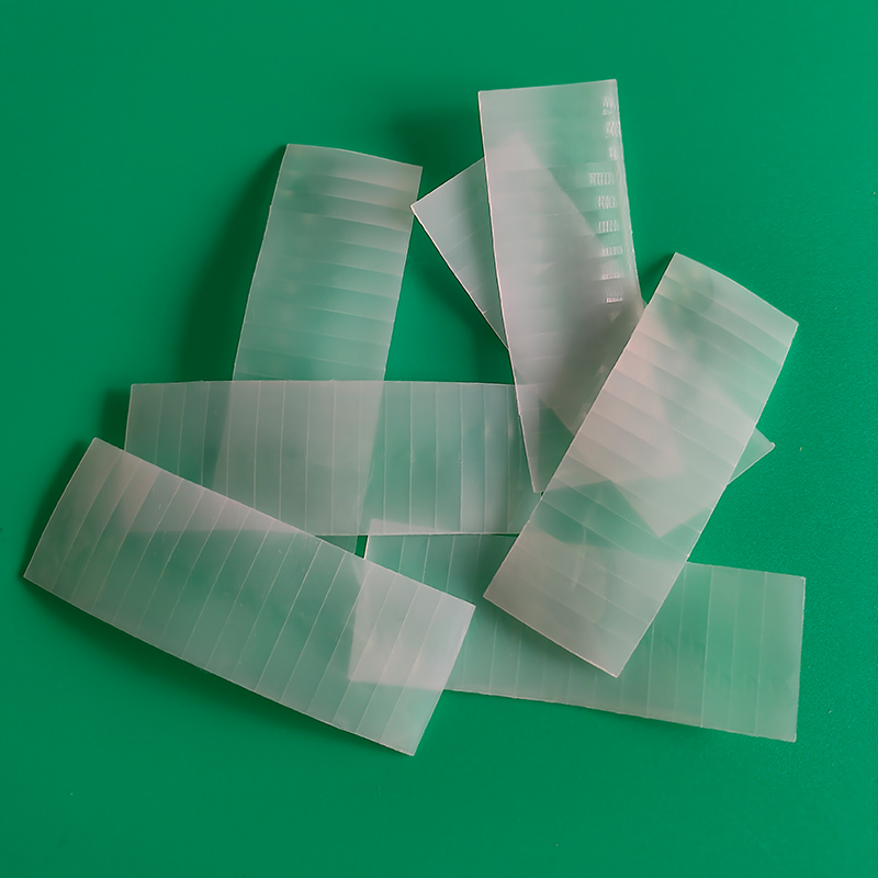 73,8 x 26,2 mm optisches PIR HDPE-Infrarot-Induktions-Fresnel-Linse für den menschlichen Körper, Brennweite, Fernerkennungsentfernung