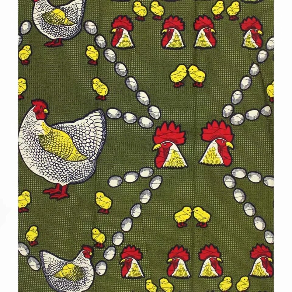 african cotton fabric Hen&eggs african wax cloth Kitenge/Tissues Africain/Pagnes/ Lapa /Anakra Fabric Y-326