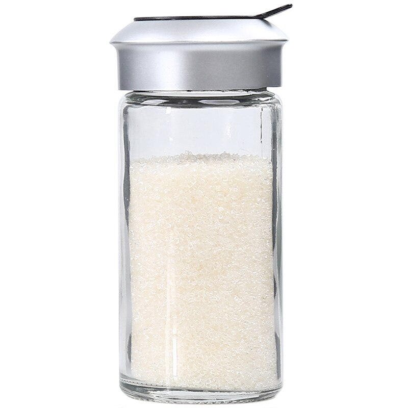 Kjøkken krydderkrukke glass med skrog husholdning pepper flaske støvbokser spre flaske grille krydder tank salt shaker: misligholde tittel