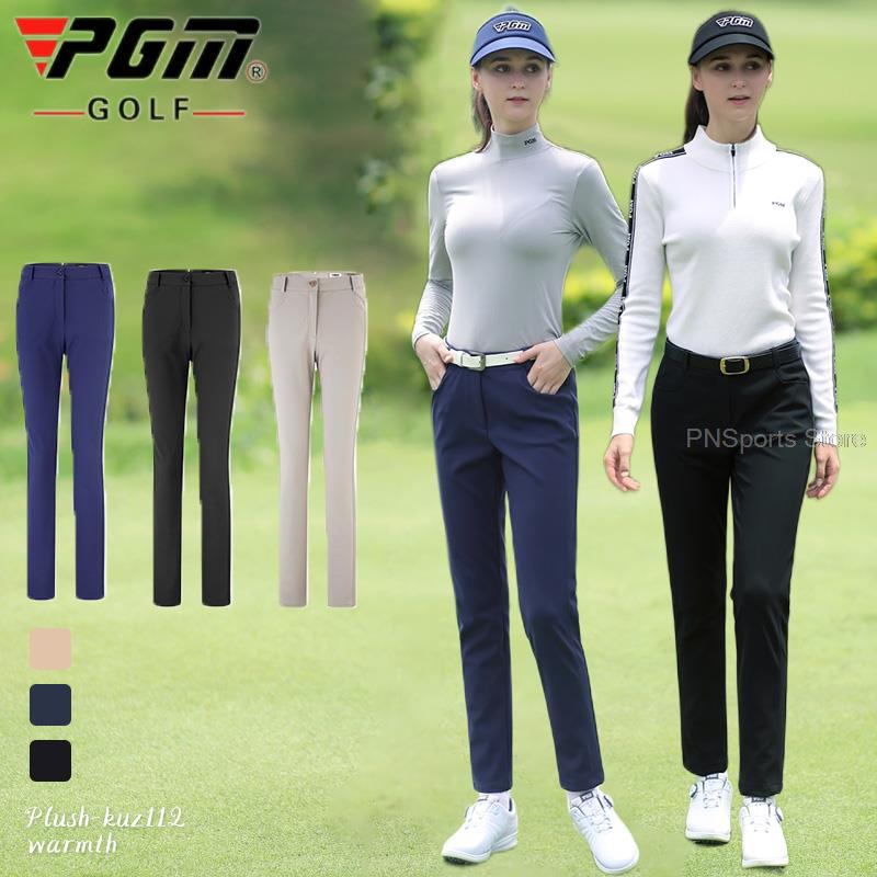 Pgm Golf Hosen Für Frauen Winter warm Halten Golfspieler Hosen Damen schlank passen Sport Tragen Vlies lässig Hosen Selbst-heizung