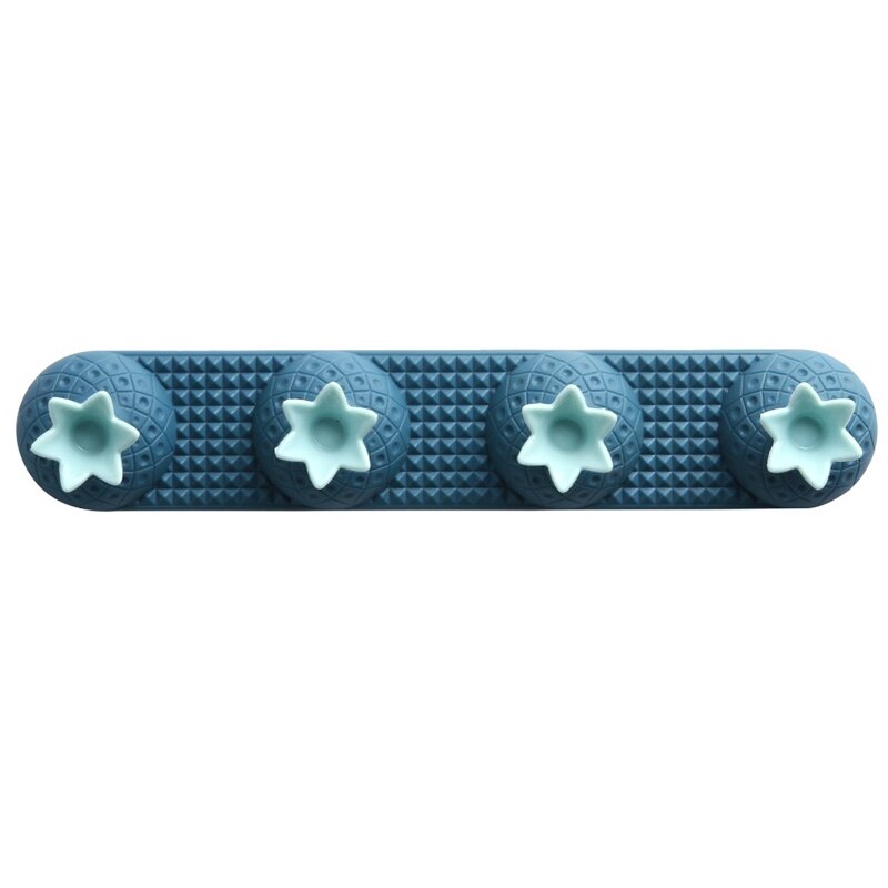 Badkamerhaken gereedschap sleutelhanger wandhaken waterdichte zelfklevende haken herbruikbare naadloze ophanghaak keuken badkamer kantoor: Blauw