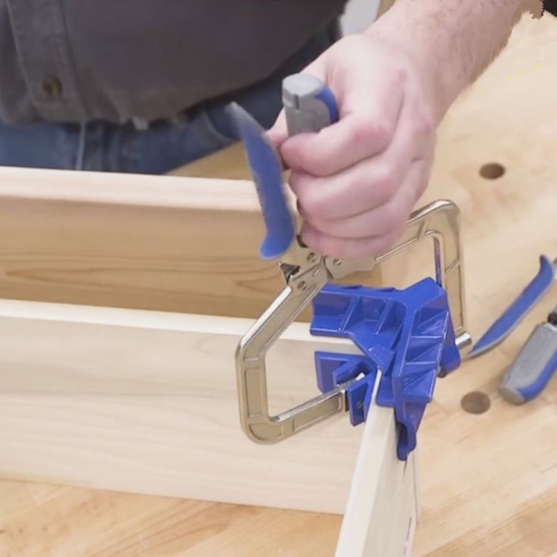 Right Angle Fixing Tool Multifunctional Fixed Hole Punch Woodworking 90 Degree Fixed Tool T-Joint Beveled Angle Clip