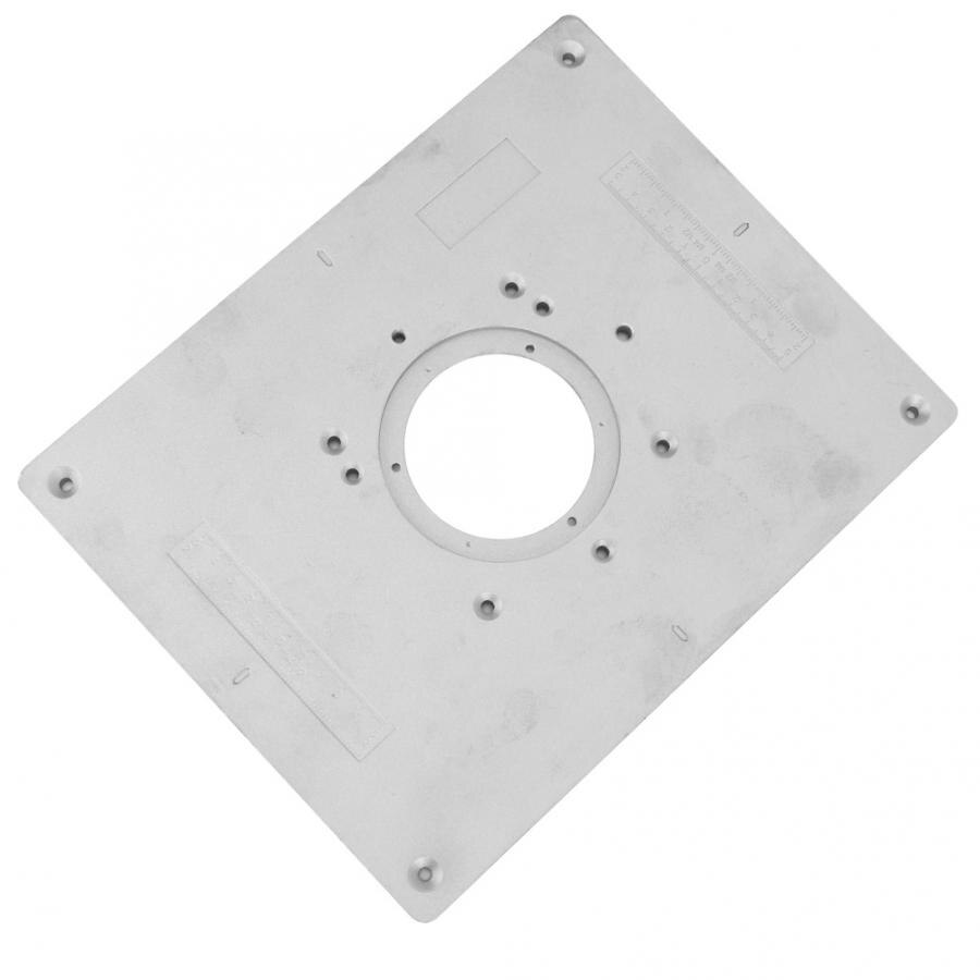 router table Aluminum Alloy Router Table Insert Plate with Rings and Screws for Woodworking