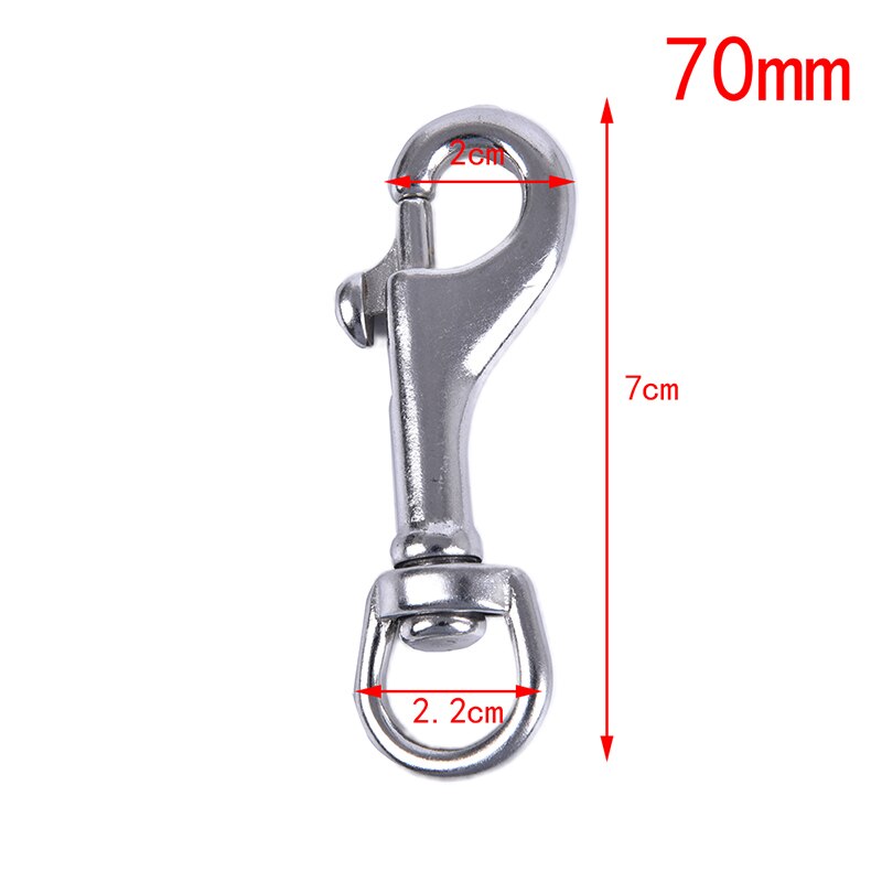 65mm/70mm/80mm/90mm/100mm/120mm Stainless Steel Bolt Snap Hook Clip Diving Singel Hook BCD Accessories Tools