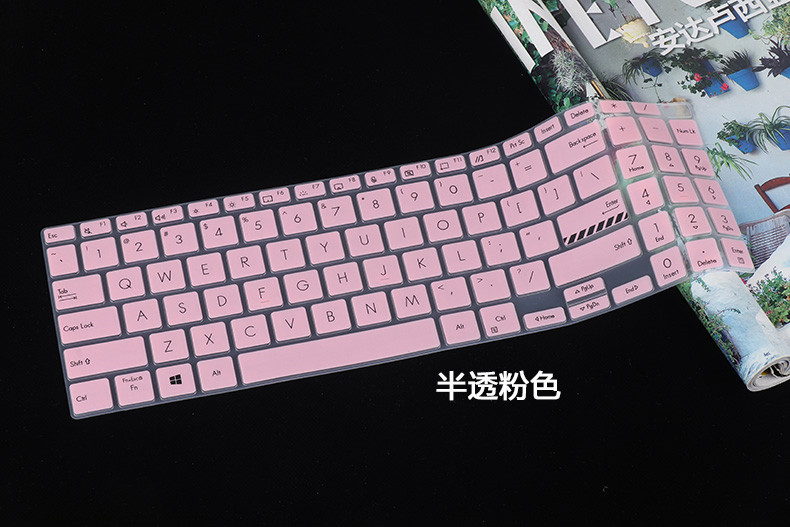 For Asus Vivobook 15 F1504 X1504 X1504ZA X1504V X1504VA X1504Z 15.6 inch Silicone Laptop Keyboard Cover Skin Protector: black