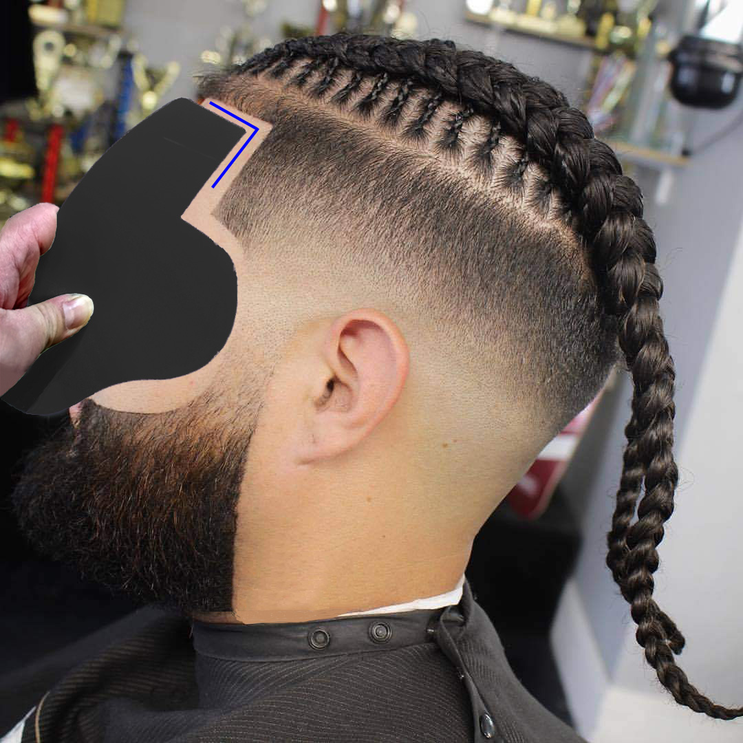 Haarlijn Verbetering Kaart Baard Fiber Dichte Optimalisatie Board Spray Board Kapsel Styling Kaart Haar Styling Tools Voor Kapper