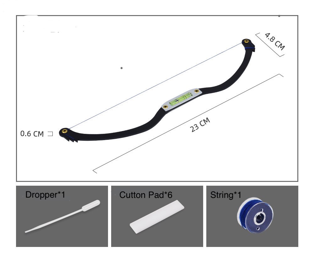 Horizontal Bead Mapping Ruler For Permanent Makeup and Microblading: Silver