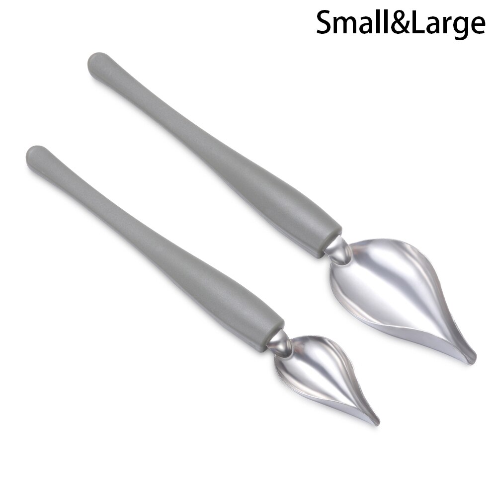 1/2Pcs Chef Valon Sauce Plating Art Pencil Draw Kitchen Nozzle Portable Sauce Painting Pencil Spoon Dessert Decor: S L