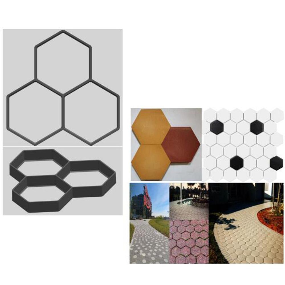 Garden Paving Molds Jardin DIY Plastic Walk Road Path Maker Jardineria Garden Paving Stone Concrete Mould для сада и огорода: model 5