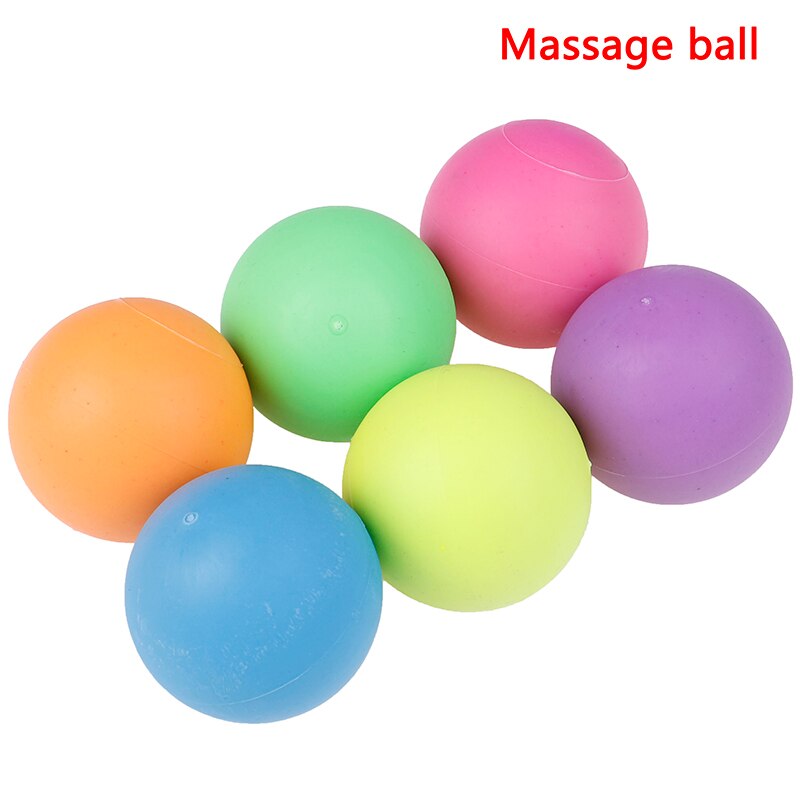 1Pcs Fitness Massage Ball TPE Rubber Hockey Lacrosse Ball 63mm Trigger Point Relaxation Self Massage
