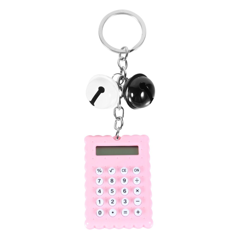 Mini Calculator 8-Digit Display Calculator Portable Pocket Calculator Stationery: Pink