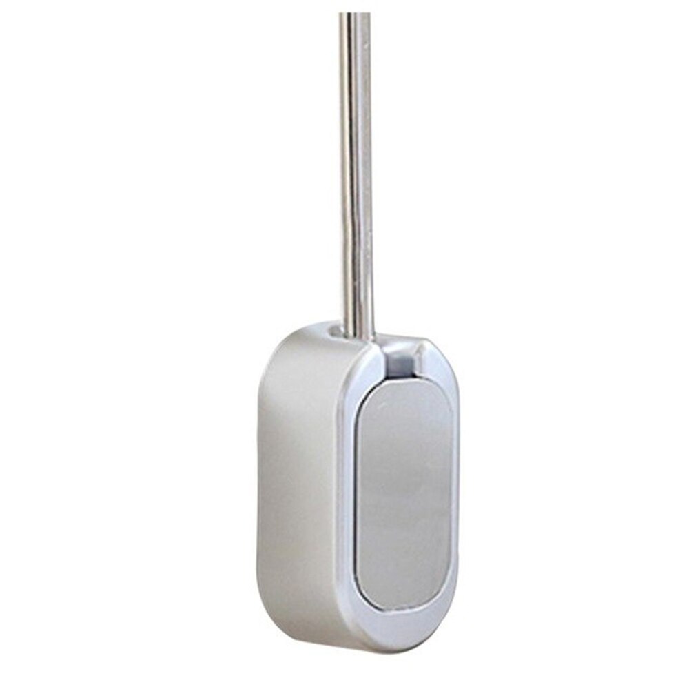 Brosse de toilette de ménage fixée au mur sans clou Durable a placé la brosse de toilette de brosse de toilette d'acier inoxydable de maison d'hôtel avec le support: Silver ToiletBrush