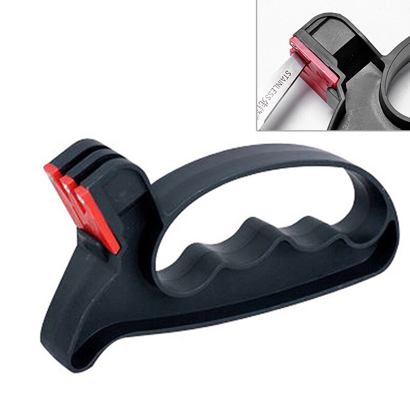 2 In 1 Mini Handheld Mes Schaar Blade Messenslijper Thuis Praktische Blade Sharpener Slijpsteen Keuken Accessoires