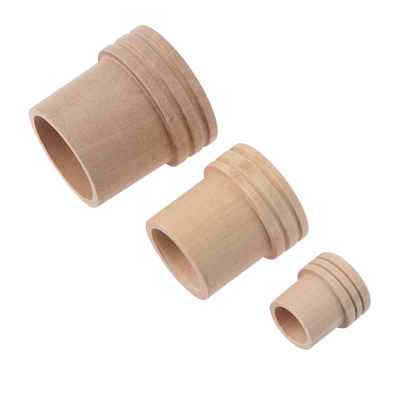 3Pcs Houten Moxa Brandblusser Roller Roll Houder Stok Moxibustion Apparaat Massage Box Rookloze Acupunctuur Artemisia