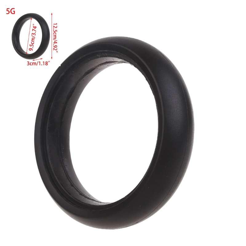 Tampa do pneu para rodas carrinho, acessórios do bebê, roda traseira dianteira, alto desempenho, fácil instalação, durável, 12cm diâmetro: Branco