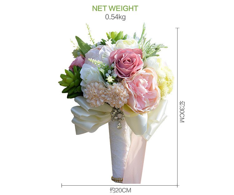 Kyunovia Succulent Plants Bouquet Outdoor Wedding Bouquet Wedding Flowers Silk Flowers Bridal Bouquet GC17