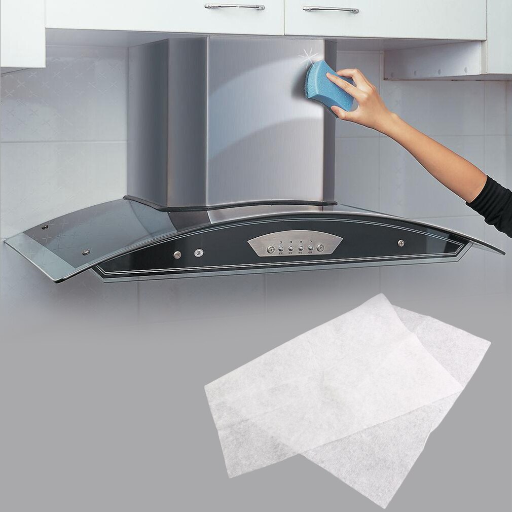 Clean Cooking Nonwoven Range Hood Grease Filter Kitchen Supplies Pollution Filter Mesh Range Hood Filter Paper Oil Filter Paper