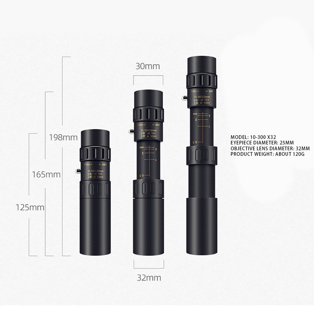 4K 10-30X25mm Super Tele Zoomen monokular Teleskop Tragbare # ps5