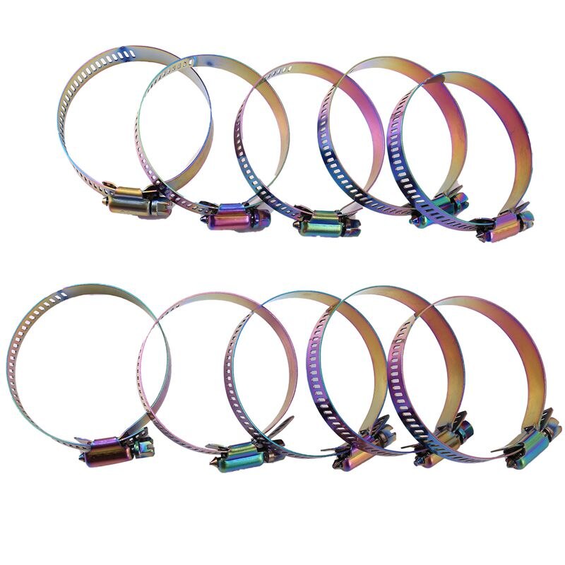 10X Rvs Fuel Line Pipe Slangklem Clip Drive Slangklem Wormwiel Clip Clamp Tube Voor Luchtslang waterleiding