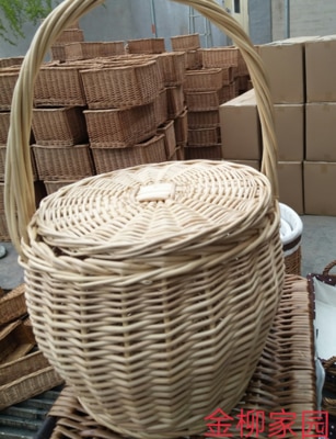 Handmade Rattan Women Handbags Garden Vegetables Bags Bohemian Woven Bamboo Bag Totes Lady Handbags Beach Treval Sac: primary