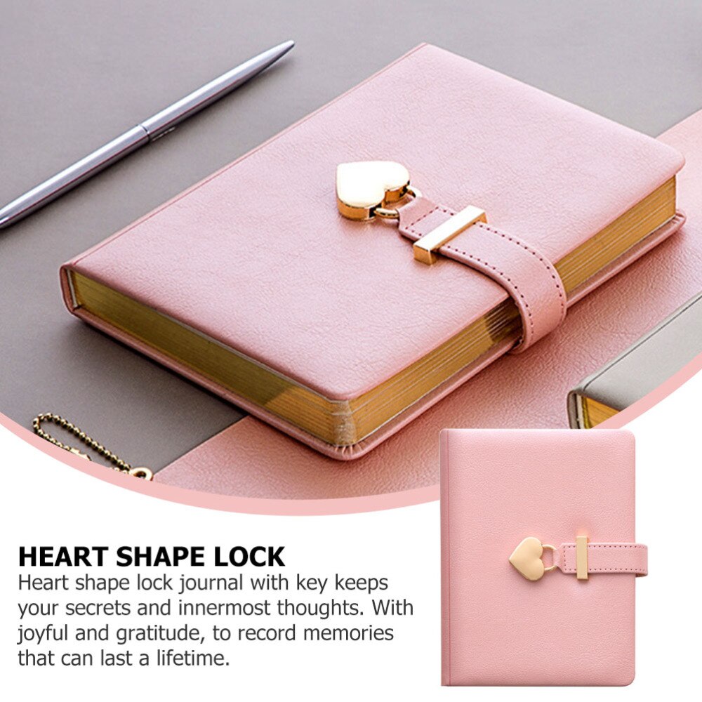 Students Notepad Diary Book Writing Notebook Journal Book with Lock
