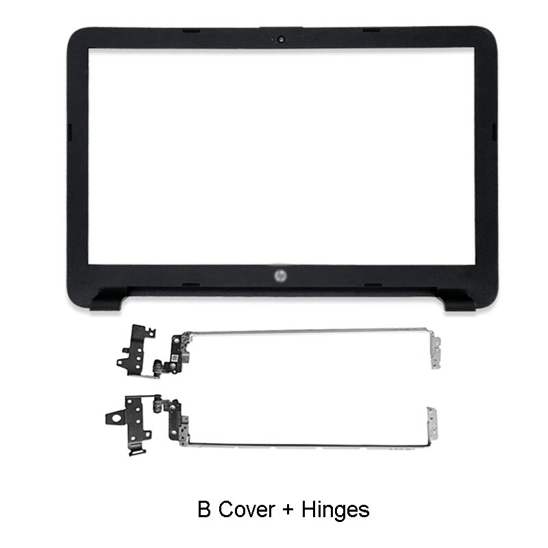 Laptop LCD Back Cover/ Front Bezel/Hinges /Palmrest/Bottom Case For HP 250 G4 G5 255 G4 G5 256 G4 G5 15-AC 15-AF 15-AY Black: B Cover Hinges