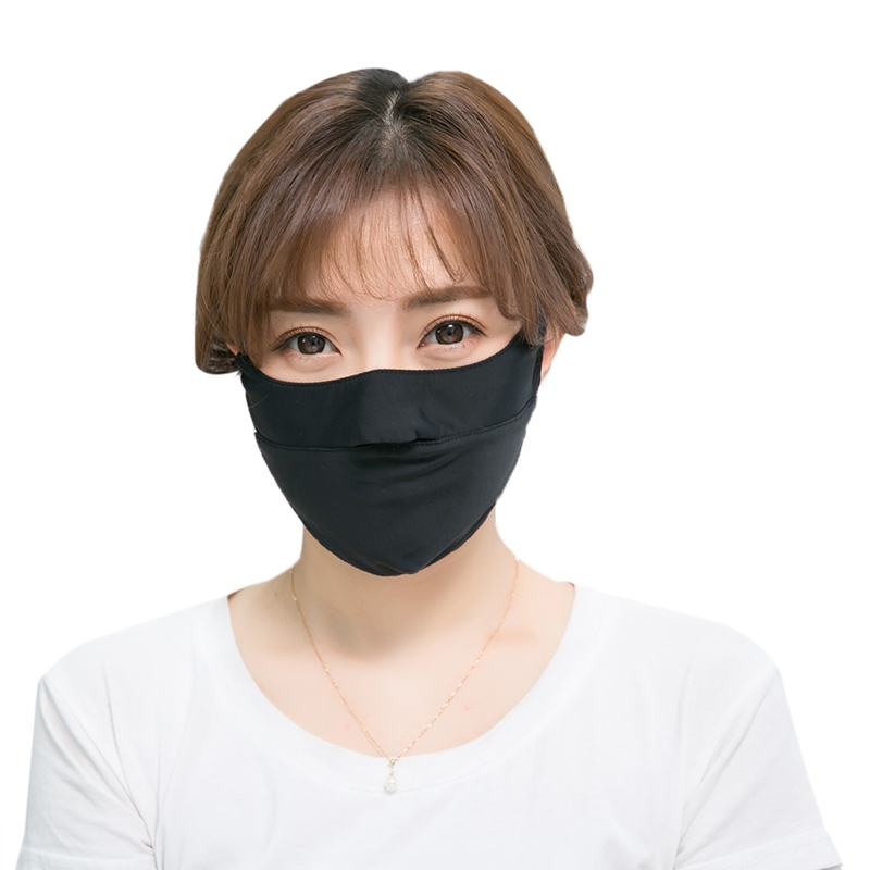 Zomer Zonnebrandcrème Maskers Zonnebrandcrème Masker Vrouwelijke Outdoor Cover Gezicht Dunne Ijs Zijde Dauw Neus Anti-Uv Rijden Masker Vrouwen Mode