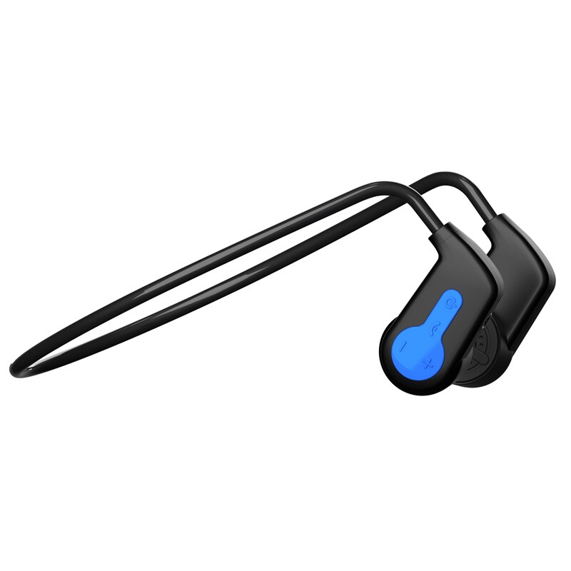 2in1 Conduzione Ossea Cuffie Bluetooth 5.0 IP68 Impermeabile Lettore MP3 16G di Memoria di Nuoto Auricolare di sport Esterno Auricolare HiFi: blu