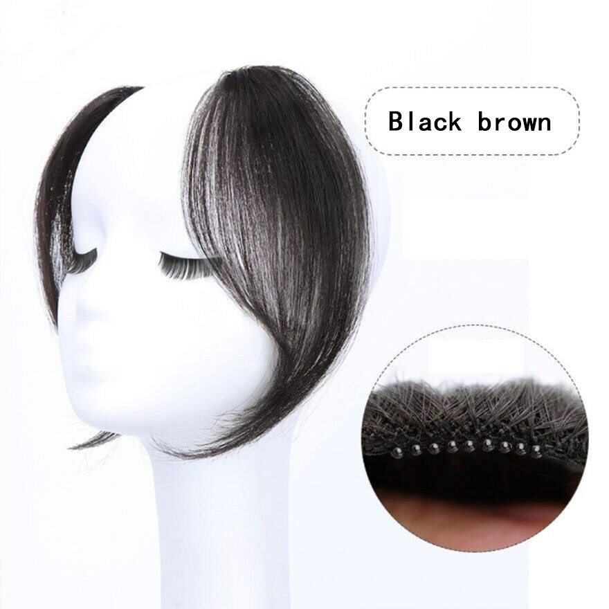 Bangs Clip In on Front Hair Bang Side Fringe Hair Extension Natural Synthetic Bangs Hair Women Bangs Synthetic Hair Pieces: NC/4HL