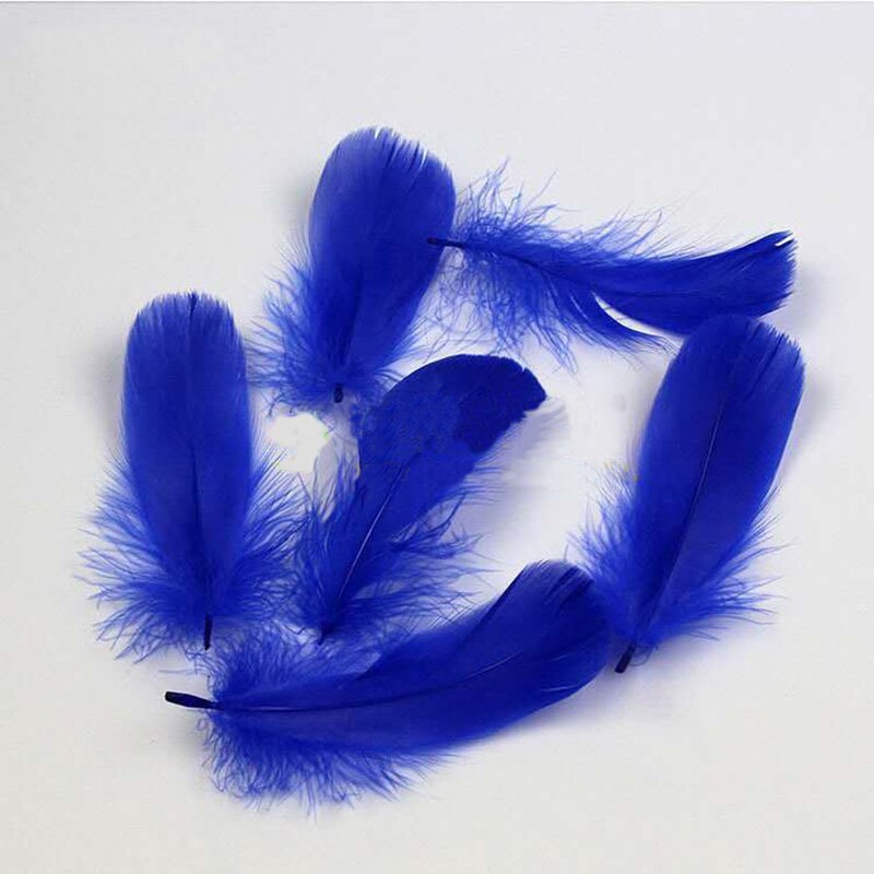 ( 600 stuks/zak simulatie veer gekleurde veren fotografie rekwisieten fototelefoon diy decoratie): Donkerblauw 600 stuks