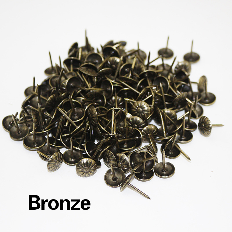 500 Pieces silver round head small wooden nails diy decorative boxes accessories 1 * 10mm