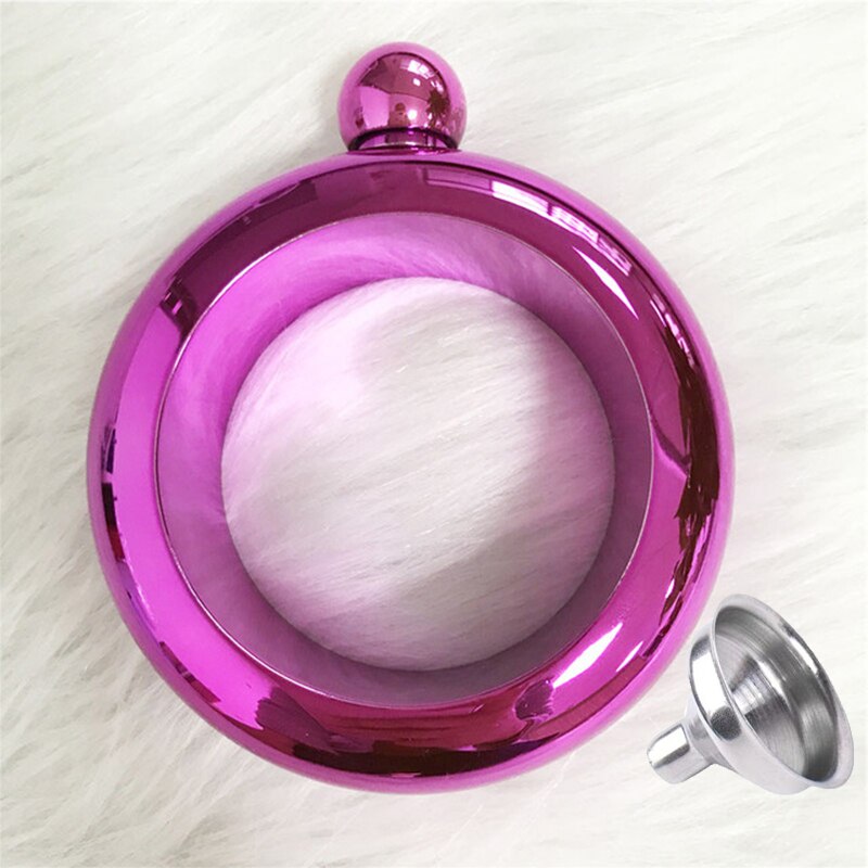 3.5 Oz Kruik Armband Heupfles Bangle Wijn Fles Rvs Whiskey Vodka Alcohol Drinkware Pocket Flagon: Alcohol Bracelet R