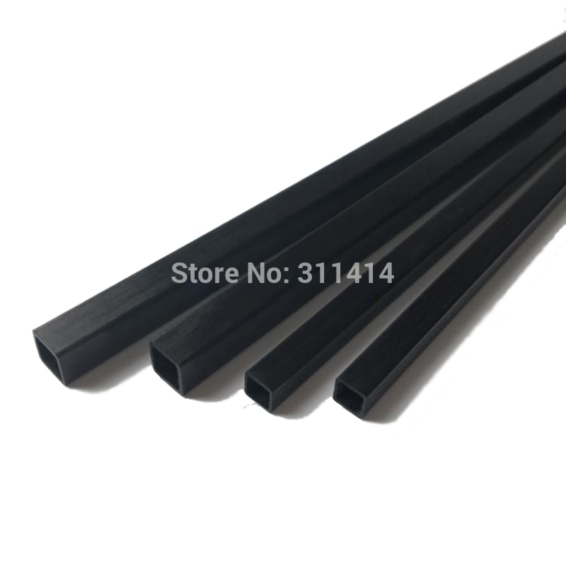 4pcs Carbon Fiber Square Tube 3mm 4mm 5mm 6mm 8mm 10mm (length 500mm) Square Tube Carbon Square Tube For Quadcopter Multicoptor