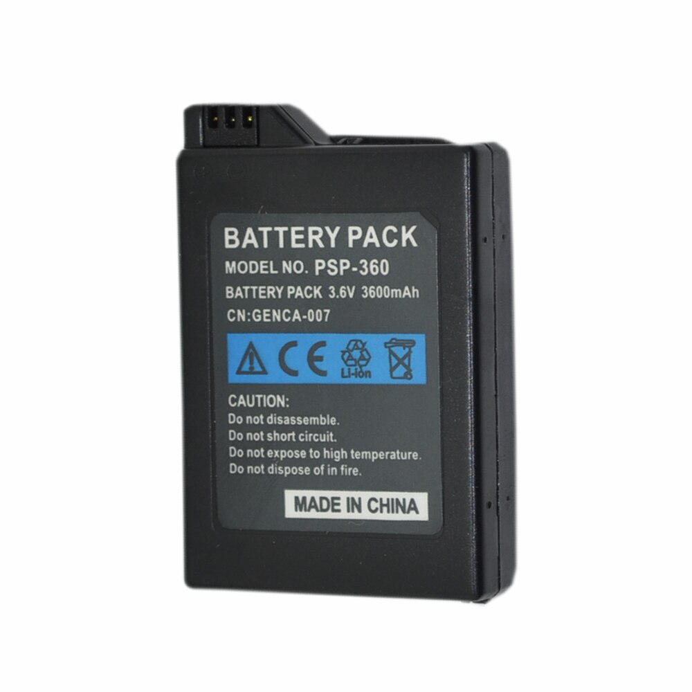 Batería de 3,6 V 3600mAh para Sony PSP1000 PSP 1000 para PlayStation batería recargable de litio portátil reemplazo