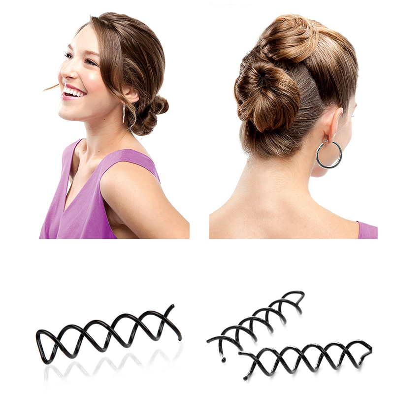 Grampos de cabelo, 10 peças de ferramentas de estilo de cabelo, tranças espiral, grampos de cabelo, presilhas para cabeleireiro, acessórios de cabeleireiro